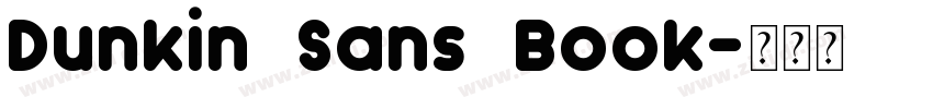 Dunkin Sans Book字体转换